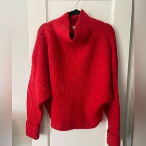 Cozy Red Turtleneck Sweater